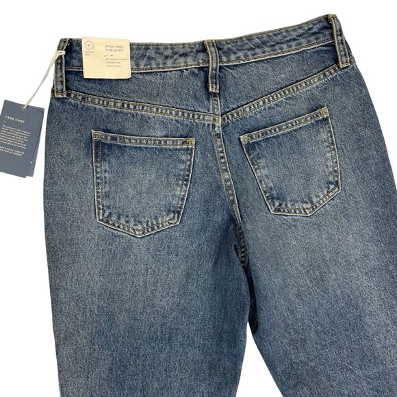 NWT Universal Thread High Rise Straight Jean Raw Hem 0/25 - Picture 8 of 11